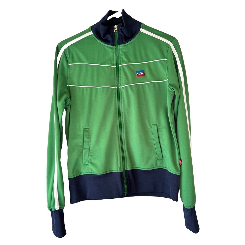 Vintage Levi's Zip Front Warm-up Track Jacket Size M - Athletic Gear
